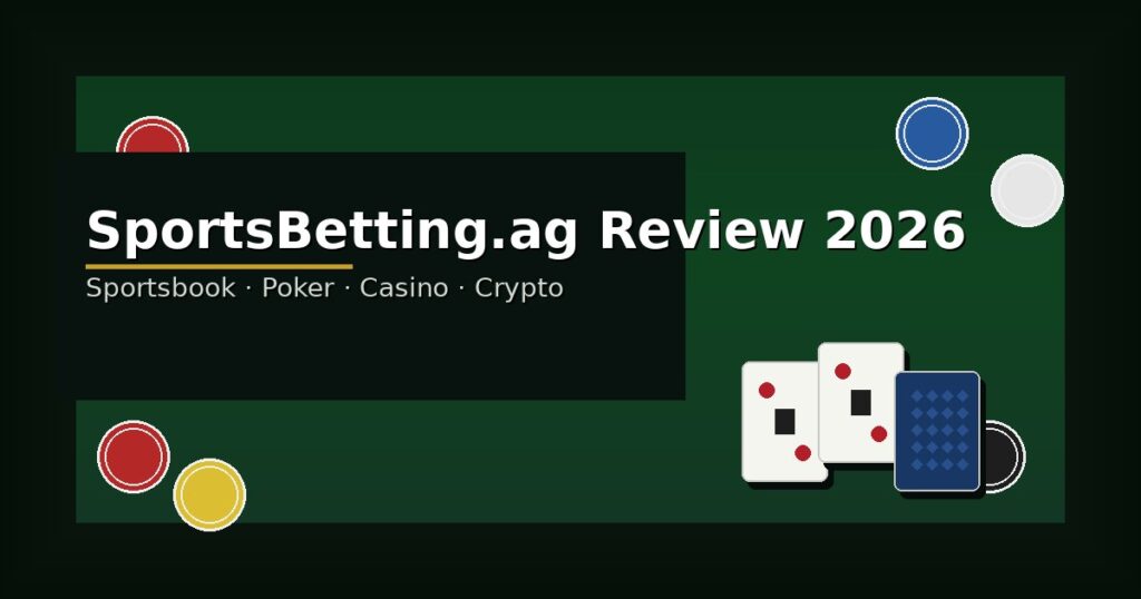 SportsBetting.ag review 2026 sportsbook, poker, casino, and crypto for US players.